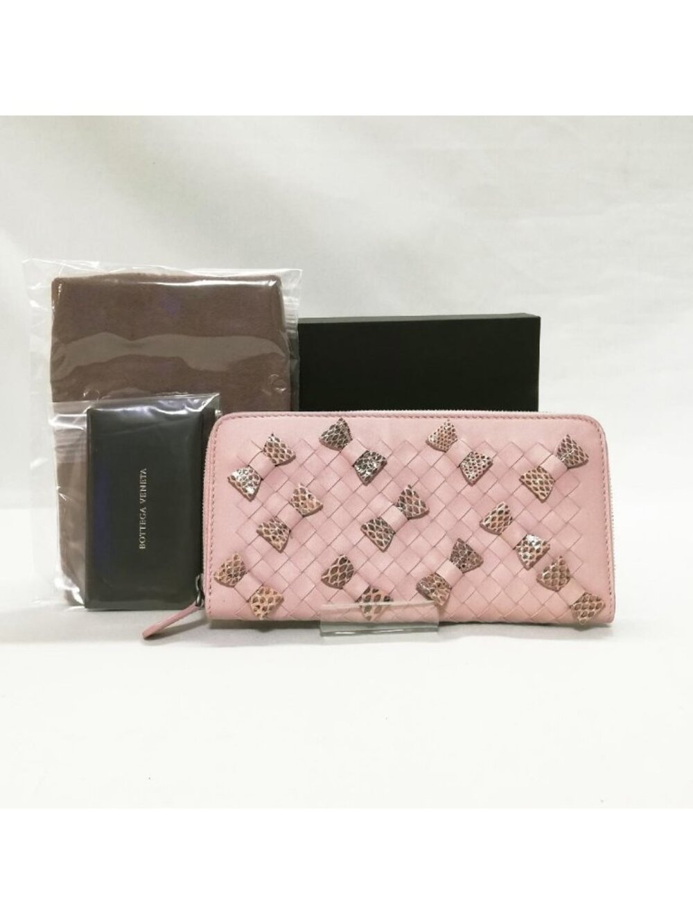 Bottega Veneta Intrecciato Zip Around Wallet